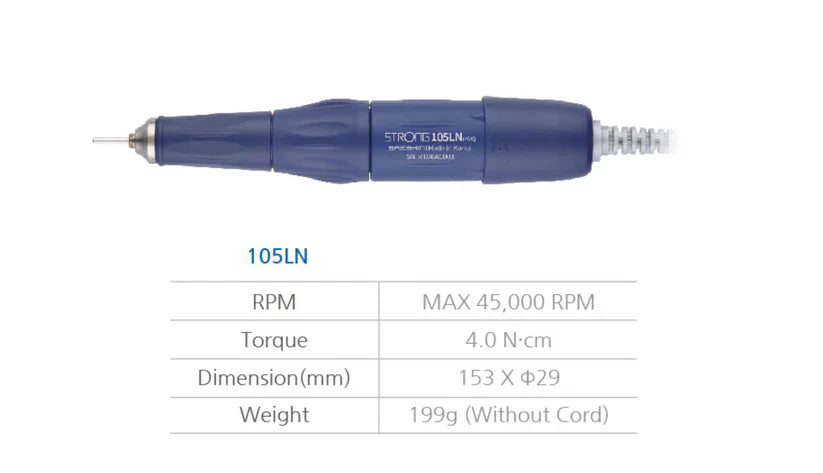 Saeshin Brillian B210 / 105LN 45K RPM Nail Drill