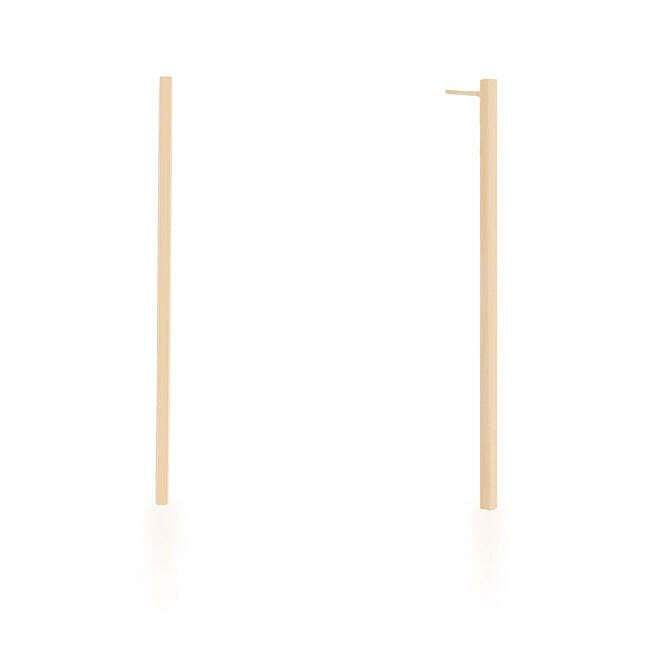 Carolee Gold Stainless Steel Line Drop Earrings