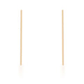 Carolee Gold Stainless Steel Line Drop Earrings