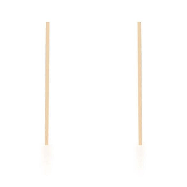 Carolee Gold Stainless Steel Line Drop Earrings