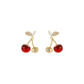Cherry Bomb Drop Red Earrings