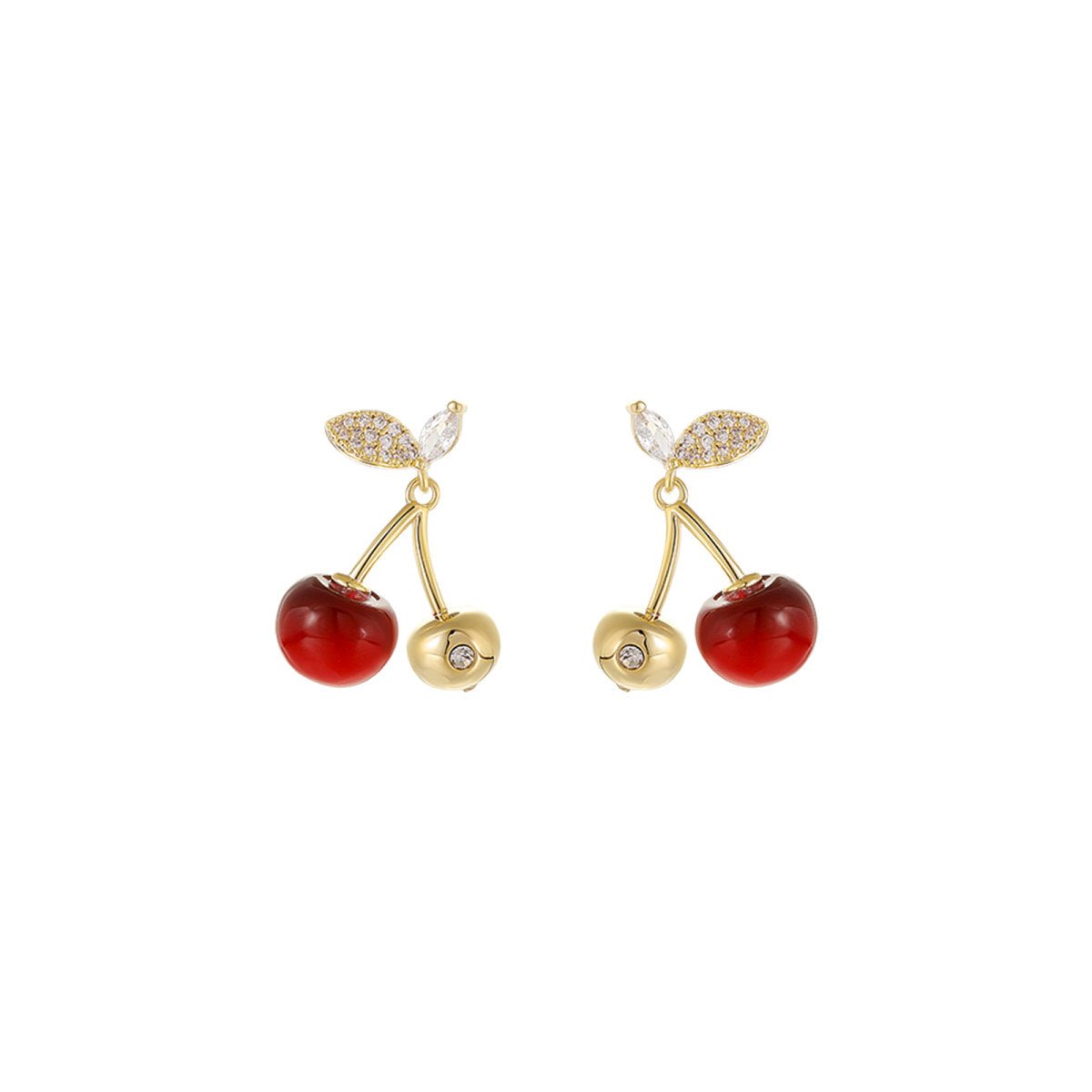 Cherry Bomb Drop Red Earrings