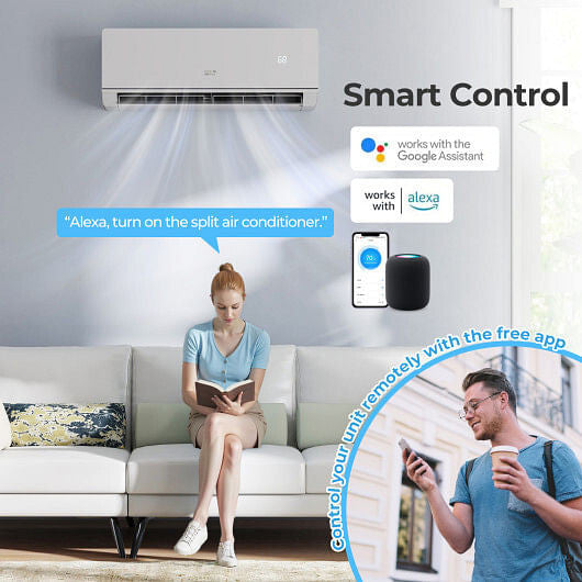 SEERXtreme Series ENERGY STAR Certified 12000 BTU 24 SEER2 208-230V Mini Split Heat Pump Heating at