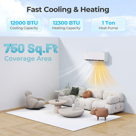 SEERXtreme Series ENERGY STAR Certified 12000 BTU 24 SEER2 208-230V Mini Split Heat Pump Heating at
