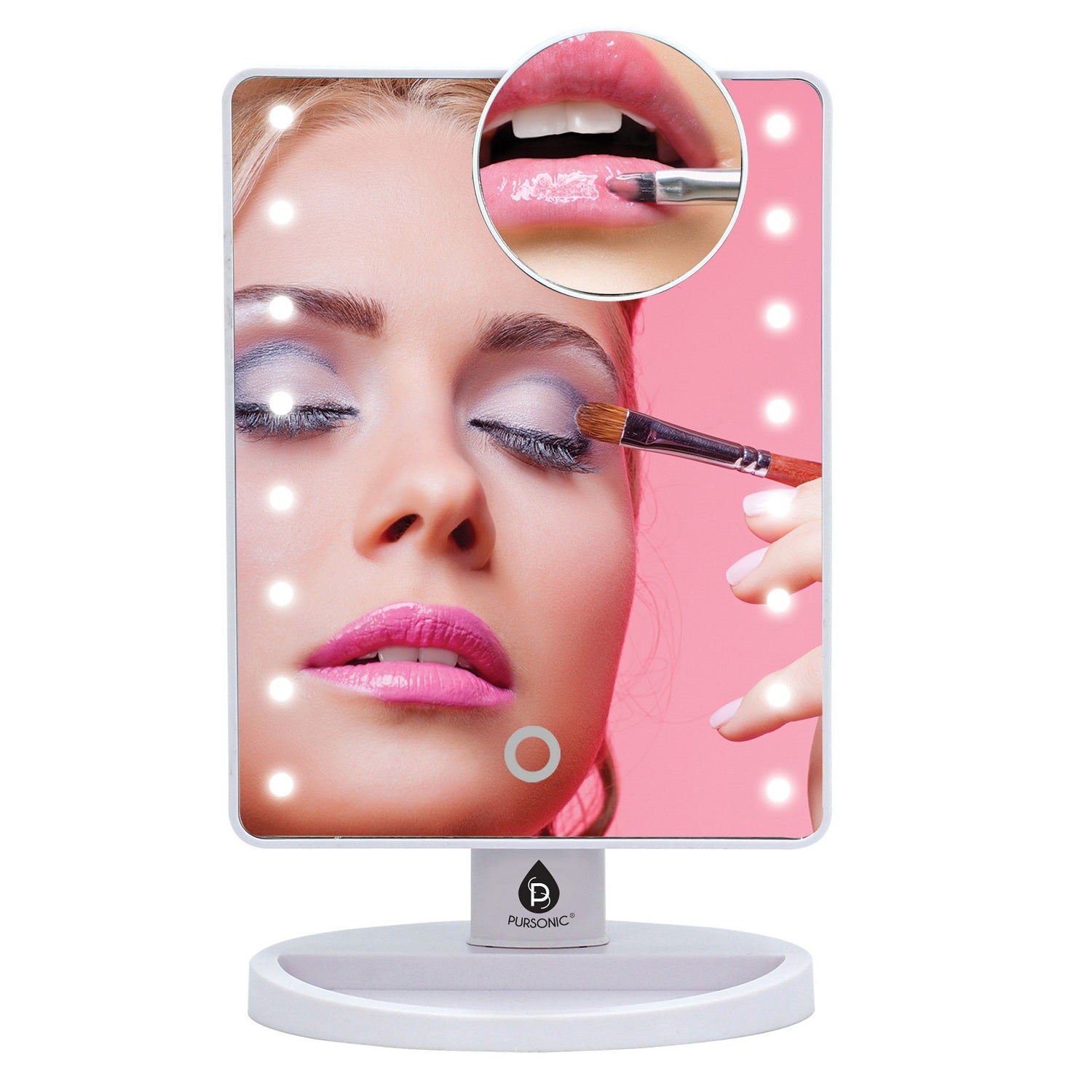 Dimmable LED Vanity Mirror & Pursonic Triple Barrel Hair Curler: The Ultimate Glow-Up Bundle
