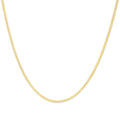 Unisex Solid 14K Gold 2.8mm Imperial Herringbone Chain Necklace