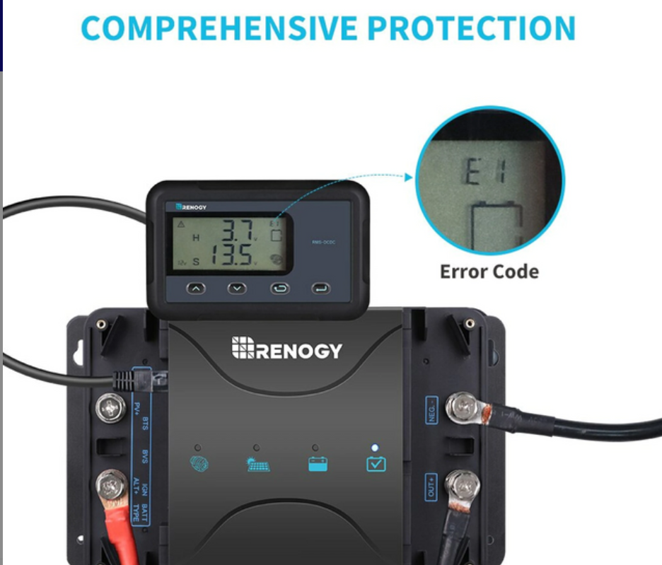 Renogy RMS-DCDC High Precision Monitor for DC-DC MPPT Onboard Battery Chargers