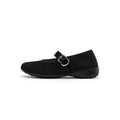 Heart Cutout Breathable Mesh Mary Jane Wedges – Pointed Toe Knit Work Shoes